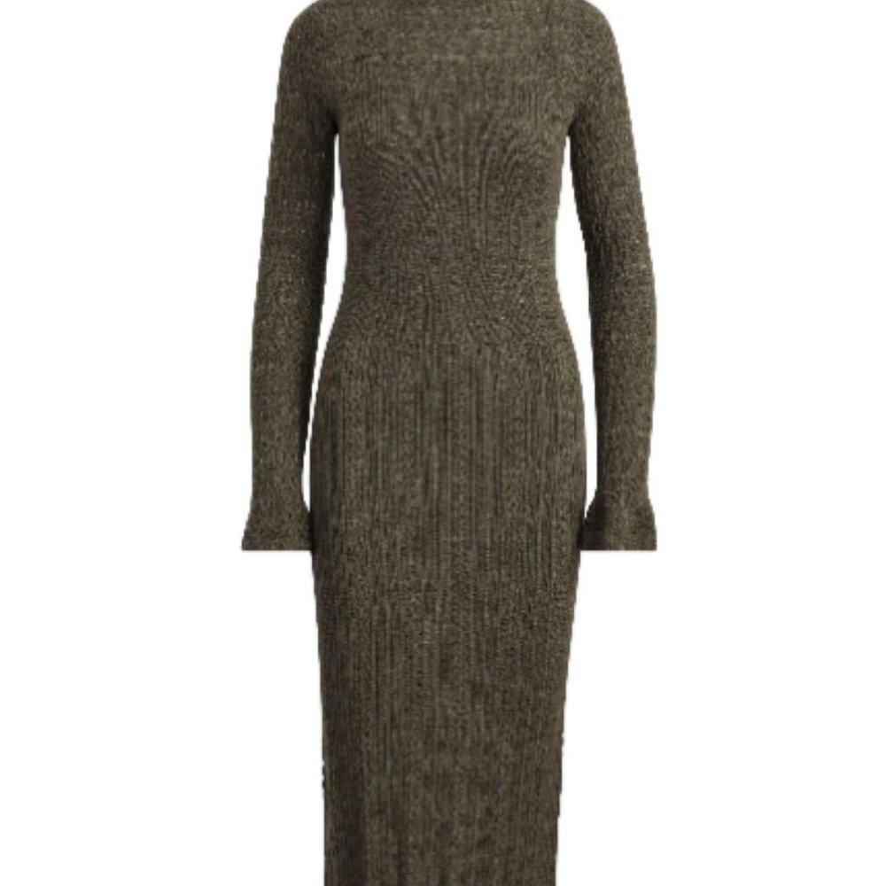 Polo Ralph Lauren Pointelle Wool Sweater Dress - Picture 4 of 7